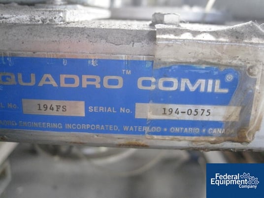 Quadro Comil #194FS, 304 Stainless Steel, 5 HP, on legs, #24917 - Image 8