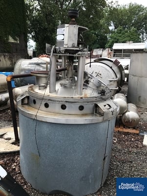 225 gallon Lee, twin motion kettle, 316 Stainless Steel, 30 psi, jacketed for 100 psi, #22982 - Image 5