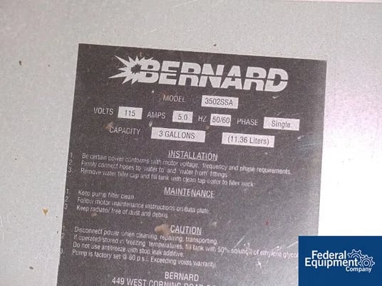 Bernard #3502SSA, Stainless Steel Pump, 3 gallon capacity, #33265 - Image 3