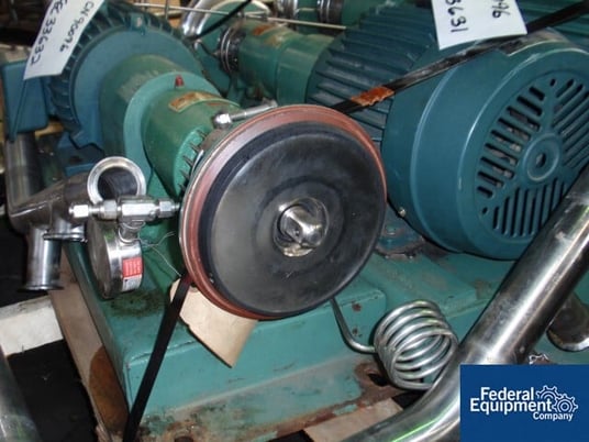 Tri-Clover #SP216MY-S, centrifugal pump, Stainless Steel, 2" x 1.5" on base, 5 HP, 230/460 V., serial - Image 2