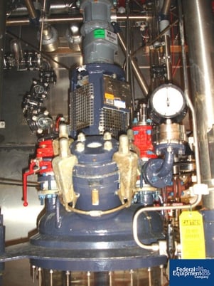 18.49 gallon R & M Italia reactor train, 70 liter, glass lined, removable dish top, dish bottom, 150 psi - Image 2