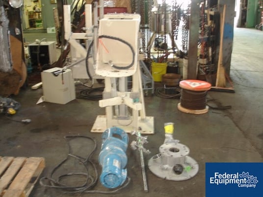 2 HP Chemineer agitator system, Stainless Steel shaft, blade & top, 230/460 V., floor mounted, serial - Image 2