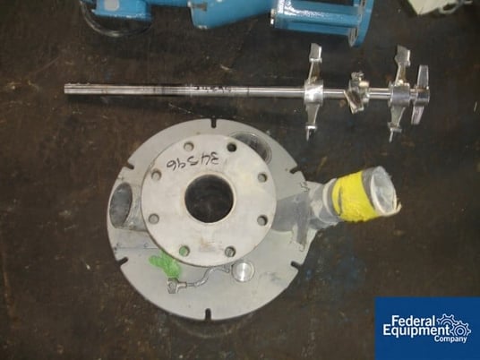2 HP Chemineer agitator system, Stainless Steel shaft, blade & top, 230/460 V., floor mounted, serial - Image 5
