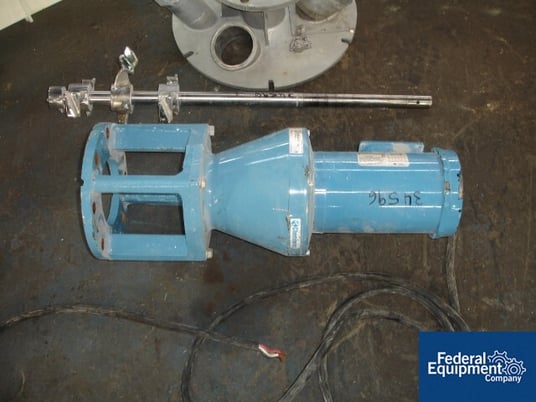 2 HP Chemineer agitator system, Stainless Steel shaft, blade & top, 230/460 V., floor mounted, serial - Image 6