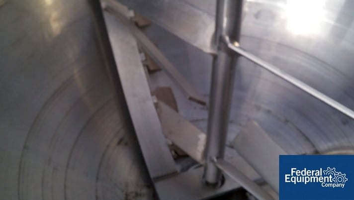 250 gallon Lee, Stainless Steel twin motion kettle, 52" diameter x 40" deep, open top, hemispherical bottom - Image 2