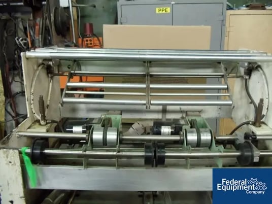 Omega Design #DL27, dual lane shrink bundler, 13-37 bundles/minute, 60-150 containers/minute, right angle - Image 5