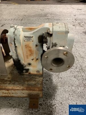 Waukesha #12T, rotary lobe pump, Stainless Steel, 2.5" inlet/outlet, on base w/7.5 HP motor, #35695 - Image 7