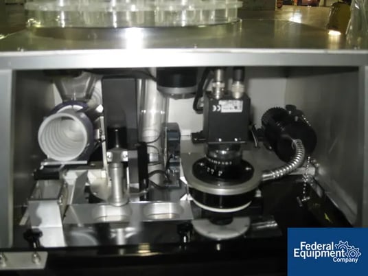 Tablet Tester, Elizatest #3+, automatic sampler, 8 samplet stations, w/Mettler Toledo scale, disposal bin - Image 3