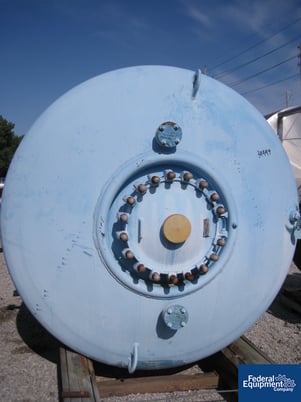 1500 gallon Pfaudler, glass lined reactor body, 100 psi, jacketed for 90 psi, 5015 glass, lug mounted - Image 2