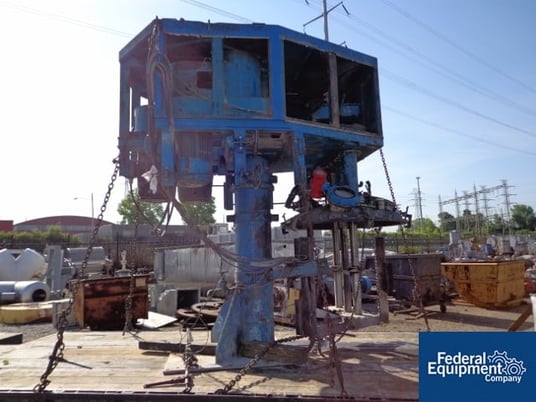 60/60/30 HP Hockmeyer tri-shaft vacuum mixer, (2) 60 HP high speed dispersers, (1) 30 HP anchor type - Image 1
