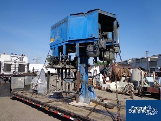 60/60/30 HP Hockmeyer tri-shaft vacuum mixer, (2) 60 HP high speed dispersers, (1) 30 HP anchor type - Image 3