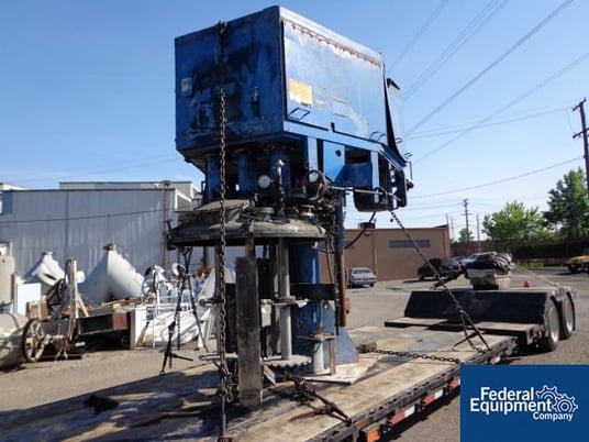 60/60/30 HP Hockmeyer tri-shaft vacuum mixer, (2) 60 HP high speed dispersers, (1) 30 HP anchor type - Image 4