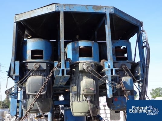 60/60/30 HP Hockmeyer tri-shaft vacuum mixer, (2) 60 HP high speed dispersers, (1) 30 HP anchor type - Image 7