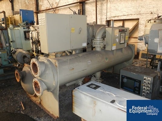 450 Ton, Trane #RTAB450FB00LWP050UNN32F2LFV00U, water cooled, 460V., R-22, hermetic motor, controls, serial - Image 1