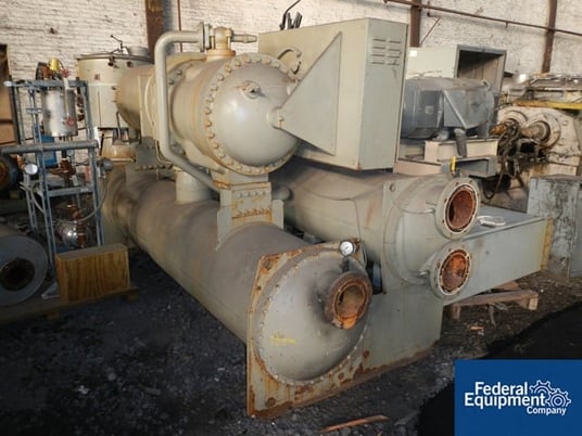 450 Ton, Trane #RTAB450FB00LWP050UNN32F2LFV00U, water cooled, 460V., R-22, hermetic motor, controls, serial - Image 2