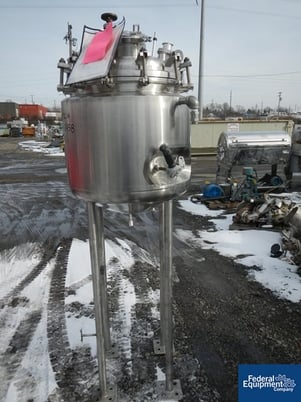 46 gallon Precision Stainless reactor, 316L Stainless Steel, bolt on dish top, dish bottom, 45 psi @ 300°F - Image 3