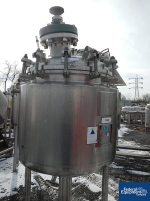 46 gallon Precision Stainless reactor, 316L Stainless Steel, bolt on dish top, dish bottom, 45 psi @ 300°F - Image 5