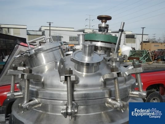46 gallon Precision Stainless reactor, 316L Stainless Steel, bolt on dish top, dish bottom, 45 psi @ 300°F - Image 7