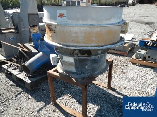 40" Kason, circular screen, Stainless & Carbon Steel, 1 deck, .5 HP, 230/460 V. motor-on-base, serial - Image 3