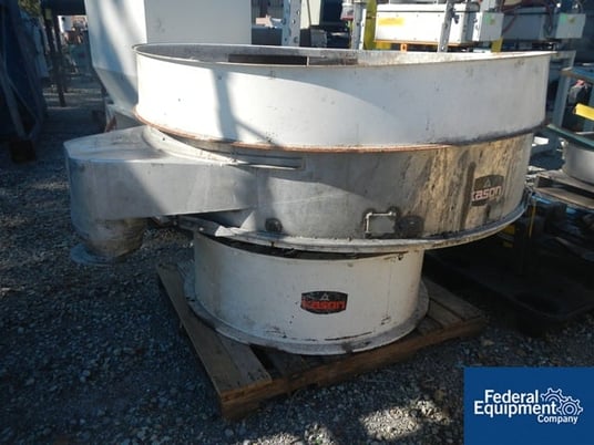 60" Kason #K60-1-SS, circular screen, Stainless & Carbon Steel, single deck on base w/1 HP motor, #40883 - Image 1