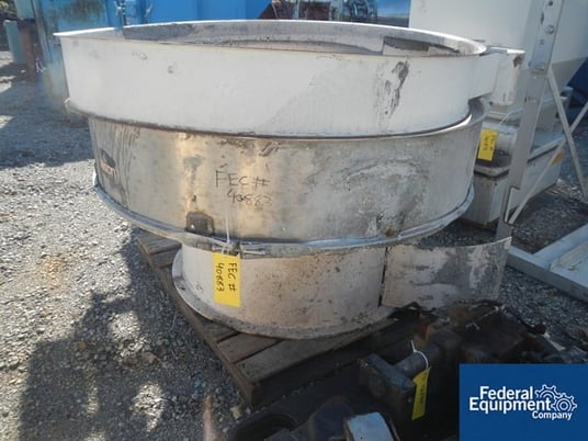 60" Kason #K60-1-SS, circular screen, Stainless & Carbon Steel, single deck on base w/1 HP motor, #40883 - Image 2