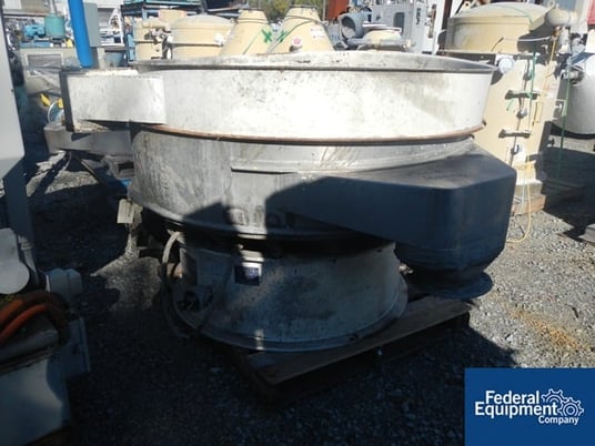 60" Kason #K60-1-SS, circular screen, Stainless & Carbon Steel, single deck on base w/1 HP motor, #40883 - Image 3