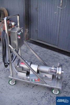 Tri-Clover #SP216MDG-S, Stainless Steel, 2.5" x 2", 1.5 HP motor, 230/460 V., on cart, serial #S10729, #41235 - Image 1