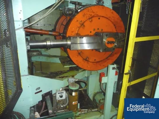 43" Brown, dual flywheel trim press, 12.5" opening, oper.controls, AC motor, multi-speed gearbox, belt drive - Image 4