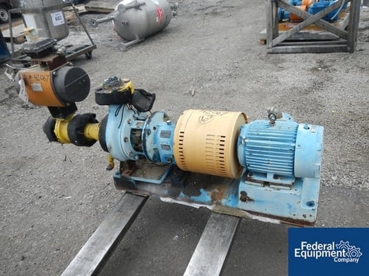Goulds, Centrifugal Pump, Stainless Steel, Size 3" x 4" x 7", 3 HP, 460 V., explosion proof motor, #42067 - Image 1