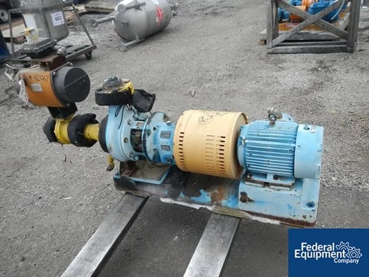 Goulds, Centrifugal Pump, Stainless Steel, Size 3" x 4" x 7", 3 HP, 460 V., explosion proof motor, #42067 - Image 1