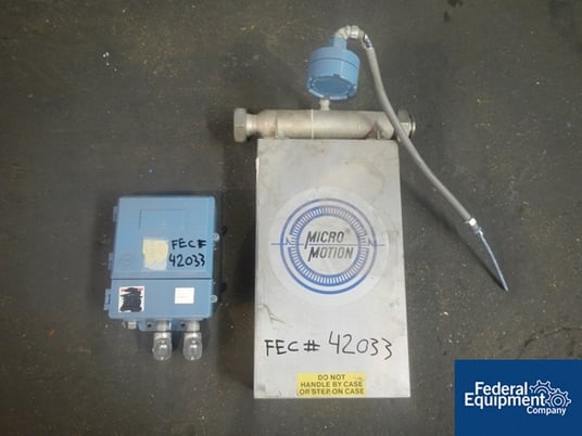 Micro Motion #DS-1509999, flow meter, Stainless Steel construction with transmitter, #42033 (7 available) - Image 1