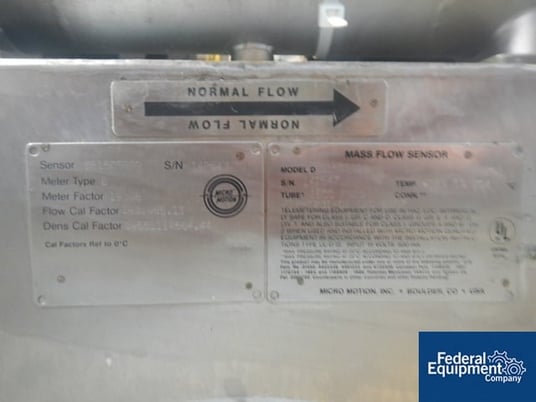 Micro Motion #DS-1509999, flow meter, Stainless Steel construction with transmitter, #42033 (7 available) - Image 3