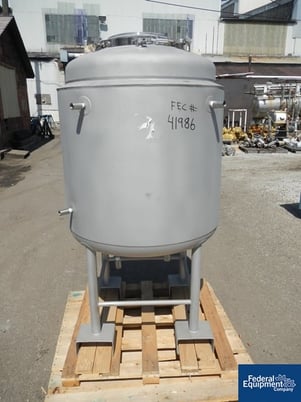 110 gallon Alloy Products, reactor, 316L Stainless Steel, dish top/bottom, 30 psi @ 100°F int, 120 psi @ - Image 1