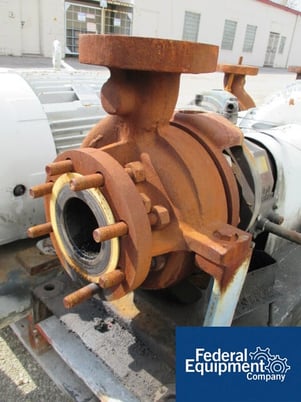 625 GPM @ 218' TDH, Dean, 3" x 4", Carbon Steel, on base w/60 HP motor, serial #17499, #43431 (2 available) - Image 2