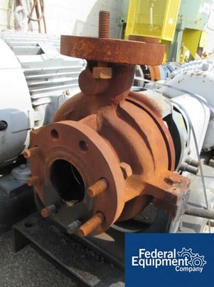 625 GPM @ 218' TDH, Dean, 3" x 4", Carbon Steel, on base w/60 HP motor, serial #17497, #43432 - Image 2