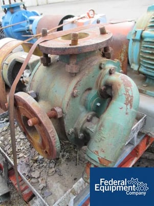 140 GPM, Viking #LL123, 3" Carbon Steel rotary gear pump, 520 RPM rotor speed, mech.seal on base w/7.5 HP - Image 2