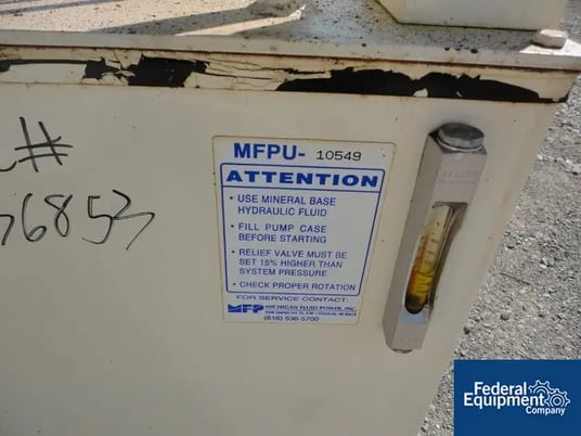 3 HP Michigan Fluid Power Hydraulic Unit, 230/460 V. explosion proof motor, reservoir tank & #M-08-22B - Image 4