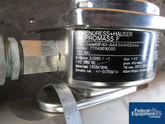 Endress & Hauser, Stainless Steel, flow meter w/transmitter, #43278 - Image 3