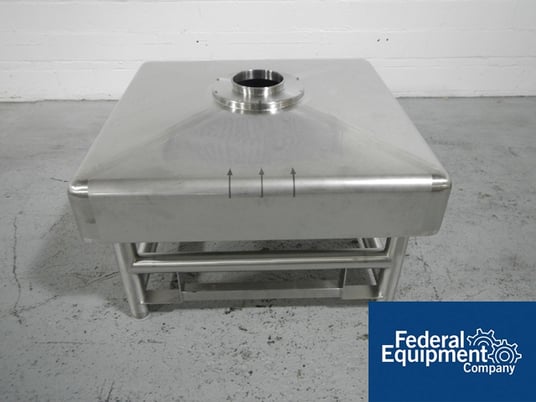 17 cu.ft., GEA, Stainless Steel 500 liter bin, 48" x 48" x 6" straight side x 12" cone bottom, 8" top/8" - Image 2
