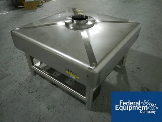 17 cu.ft., GEA, Stainless Steel 500 liter bin, 48" x 48" x 6" straight side x 12" cone bottom, 8" top/8" - Image 3