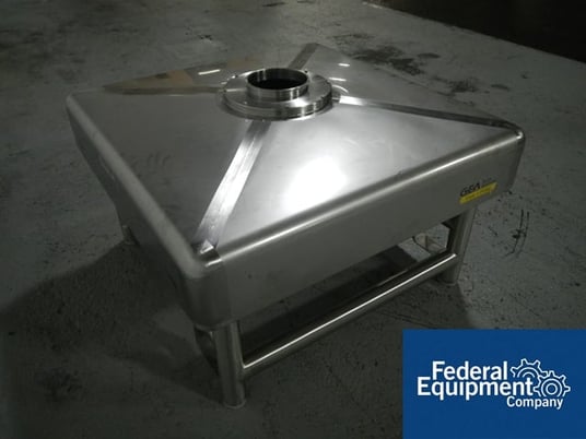 17 cu.ft., GEA, Stainless Steel 500 liter bin, 48" x 48" x 6" straight side x 12" cone bottom, 8" top/8" - Image 4