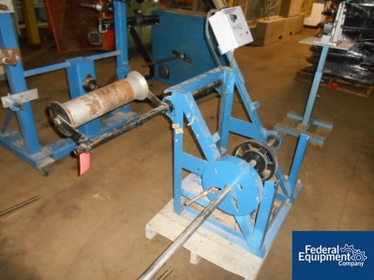 Payoff Stand, 1.25" shaft, 24" wide, up to 30" diameter reel w/brake, 120 V., #44180 - Image 2
