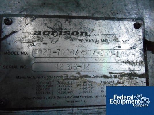 Feeder, Acrison #402B-7000/250-105Z-C, screw, 6"/2", loss in weight dual, Stainless Steel, 2" dia.x 55" L - Image 8