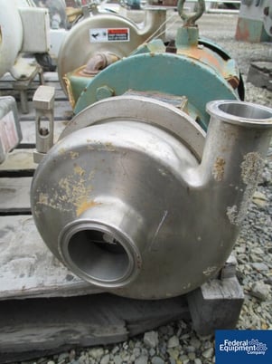 Tri-Clover #C215MEG181-S, Stainless Steel, 2" x 1.5", 5 HP, 3460 RPM, 230/460 V. motor, serial #X6708, #44840 - Image 2