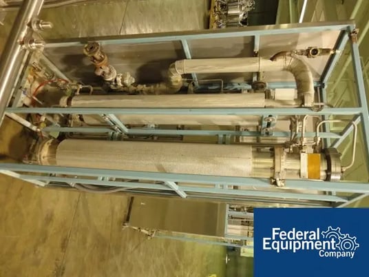 Finn Aqua #200-H-1, single effect still w/heat exchanger, 116 psi @ 347&deg;F shell & tube sides, controls, s/n - Image 4