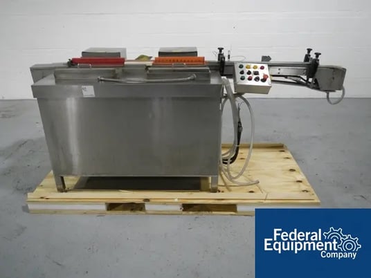 Vial Tray Loader, Calumatic, dual station, Stainless Steel base, pneu.oper.push mechanical, integ.mtd.slat - Image 2