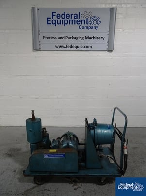 15 CFM, Kinney #KC-15, 3 HP, 460 V. explosion proof motor, on cart, serial #85-1419-LS249-7, #45779 (2 - Image 1