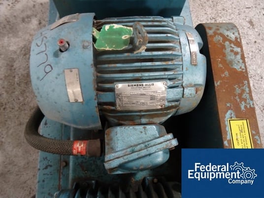 15 CFM, Kinney #KC-15, 3 HP, 460 V. explosion proof motor, on cart, serial #85-1419-LS249-7, #45779 (2 - Image 8