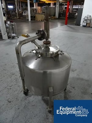 40 gallon Stainless Metals, Stainless Steel receiver, 30" dia.x 12" str.side, dish top/bottom, 10 psi & FV @ - Image 3