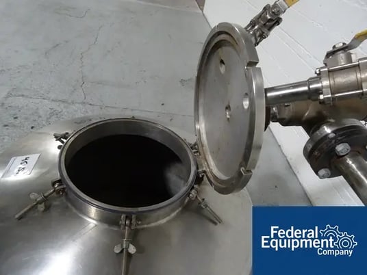 40 gallon Stainless Metals, Stainless Steel receiver, 30" dia.x 12" str.side, dish top/bottom, 10 psi & FV @ - Image 7
